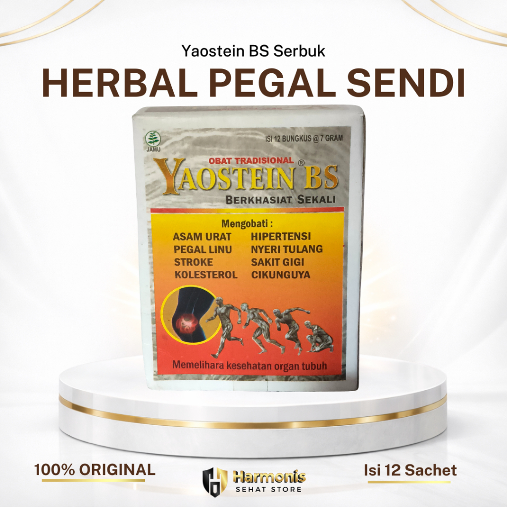 Herbal pilihan pendamping kesehatan sendi & tubuh | Yaostein Serbuk (12 bungkus)