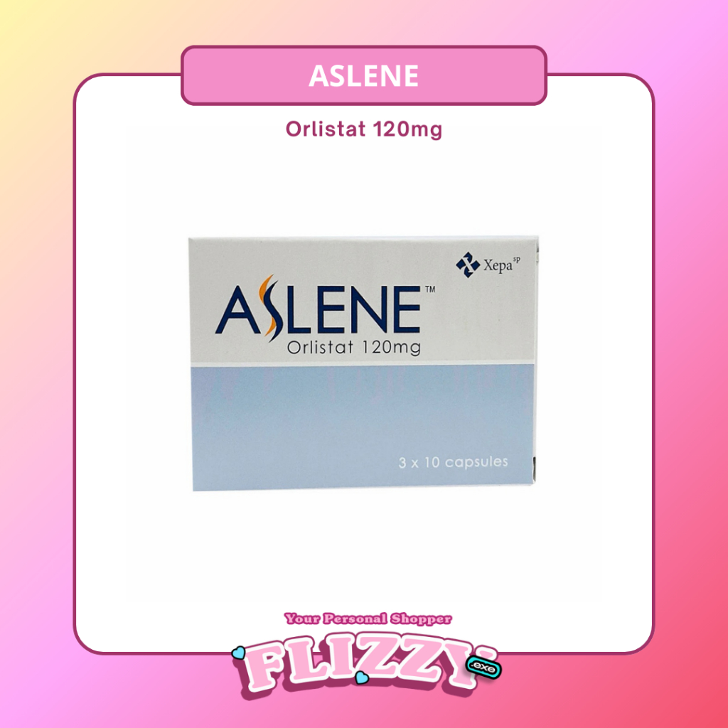 Aslene Orlistat 120mg Obat Diet Kapsul - 30 Kapsul, Membantu Mengurangi Lemak, Tanpa Efek Samping