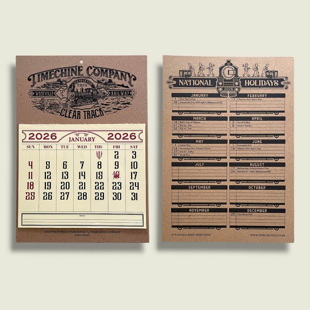 Timechine Co. 2026 Calendar