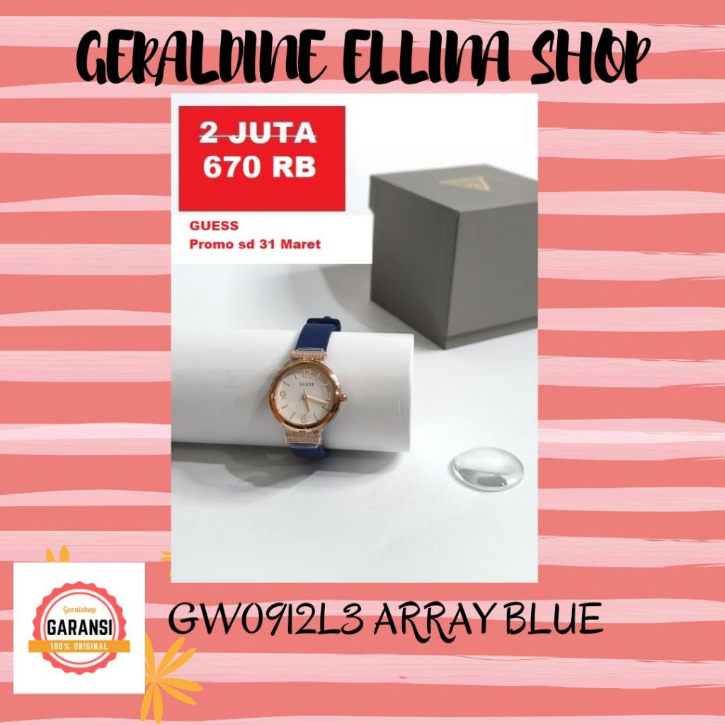SALE Jam tangan wanita GUESS watch original store 100% seri GW0912L3
