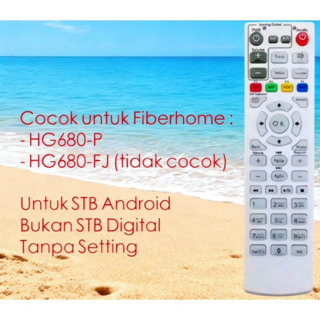 Remote Android Tv HG 680-P Warna putih