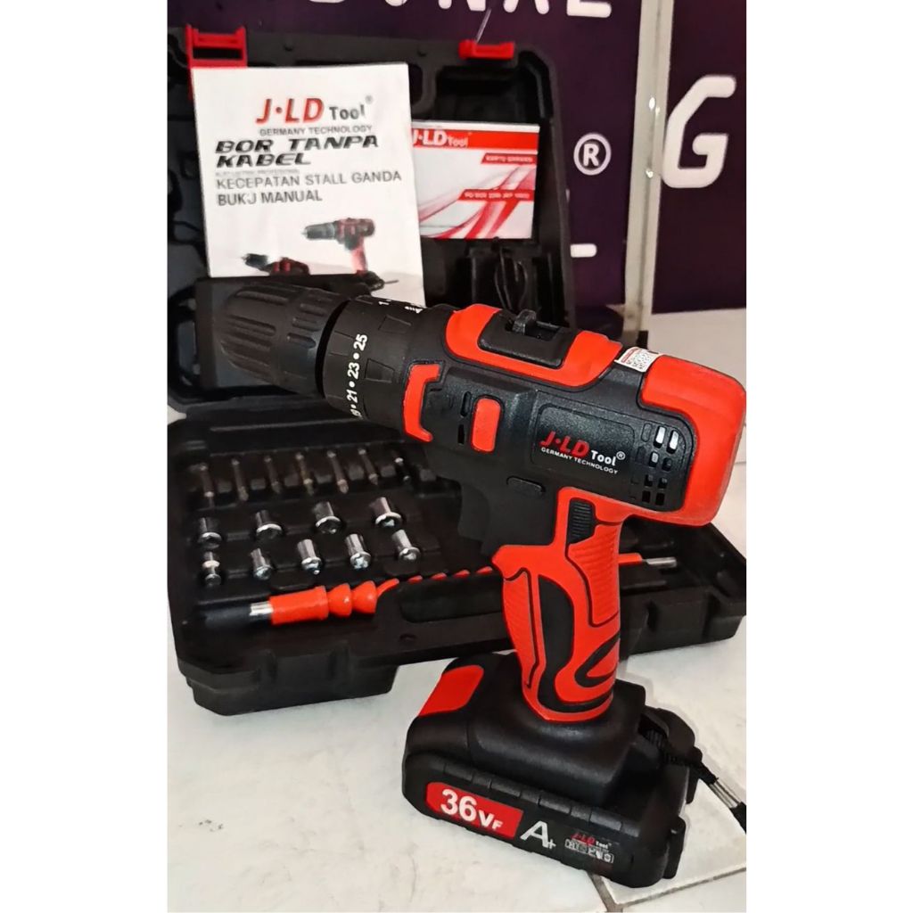 NEW BOR CORDLESS YUKIDO 36V IMPACT DRILL SET KOPER Balikpapan