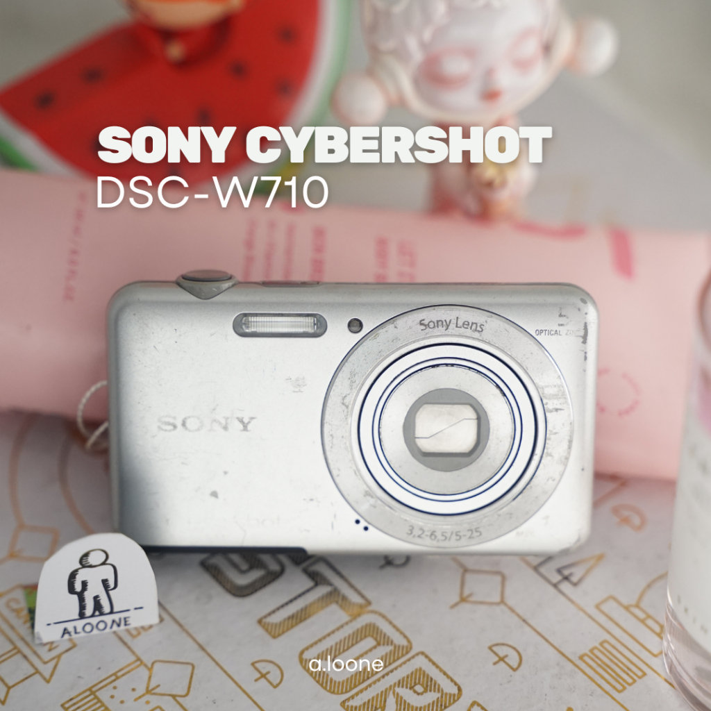 SONY CYBER-SHOT DSC-W710 DIGICAM SILVER — KAMERA POCKET SILVER SIMPLE
