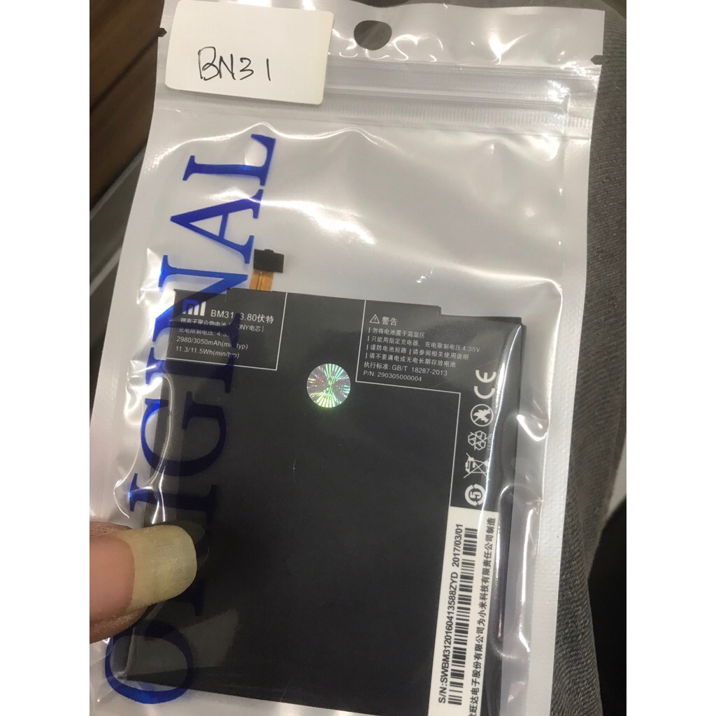 Baterai baterry Xiaomi BN31 original