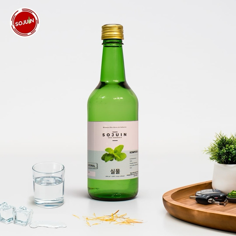 Soju Halal Sojuin Sparkling Water Original Soju Non Alkohol Alkohol Free Gratis Gelas Sloki