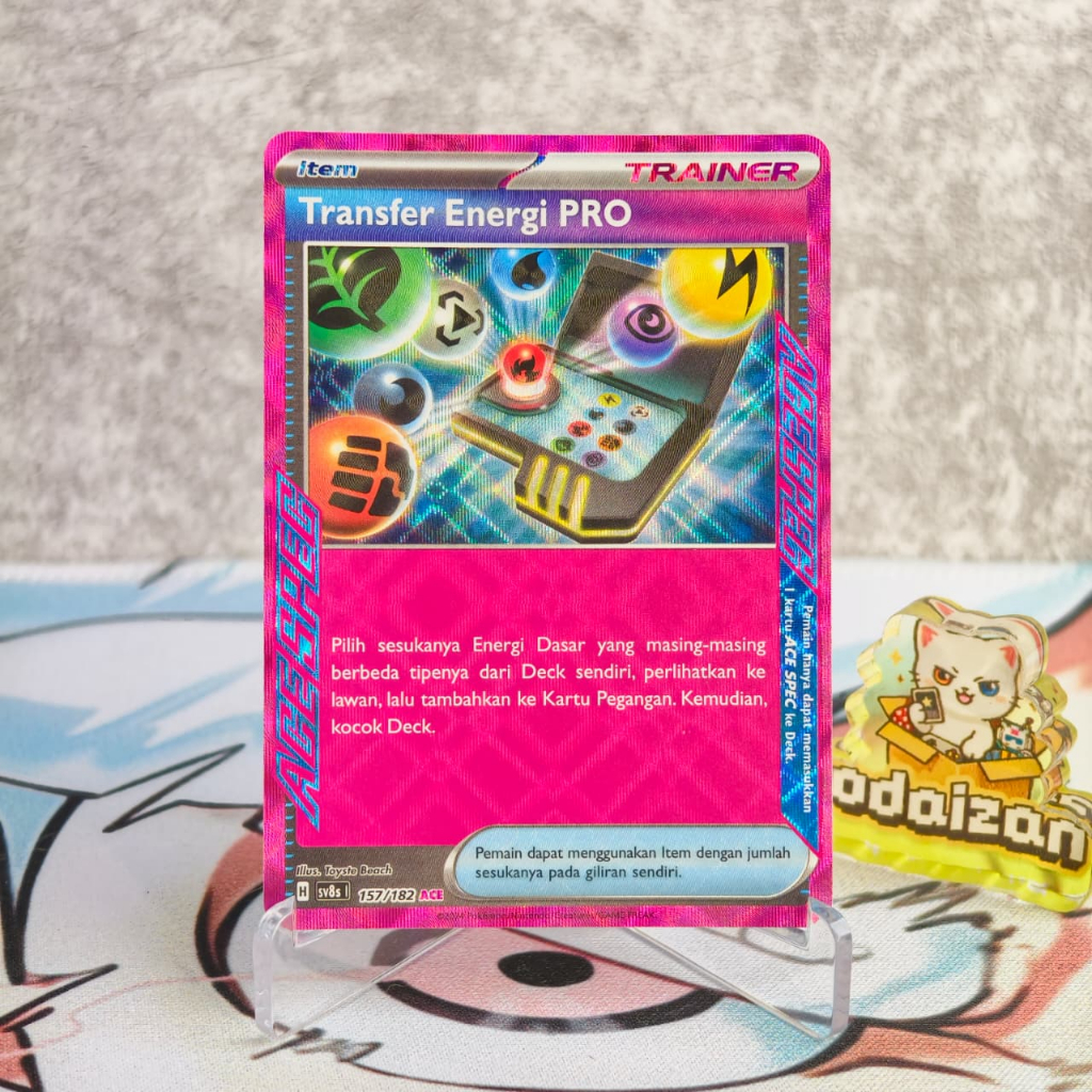 Transfer Energi Pro ACE SPEC sv8s 157/182 ID Kartu TCG Pokemon Staple