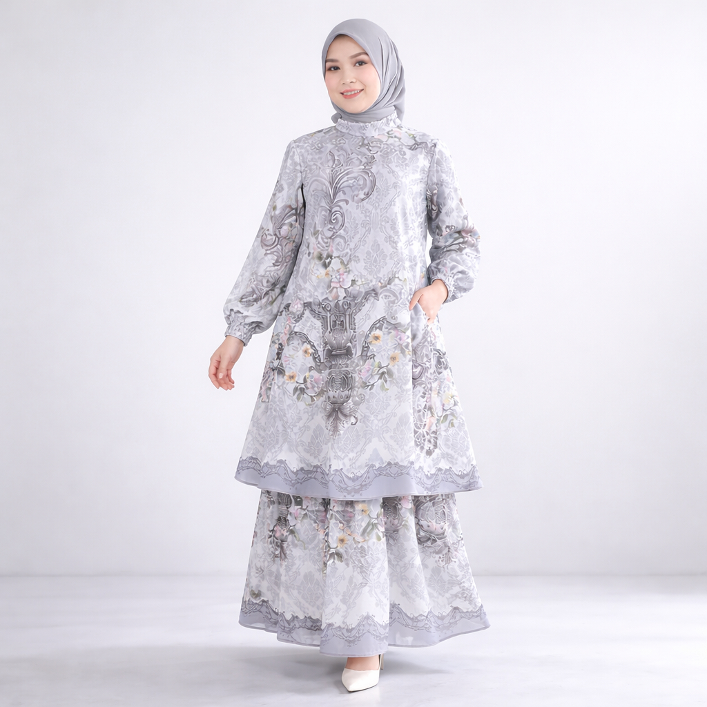 Gamis | Baju Lebaran | Gamis Ceruty Babydoll | Outfit Lebaran Wanita | Gamis Malaysia Ceruty Babydol
