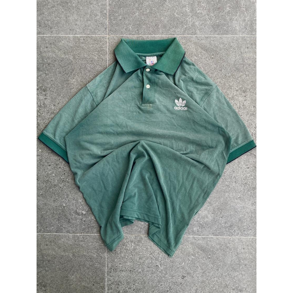 Polo Adidas Vintage Green Original