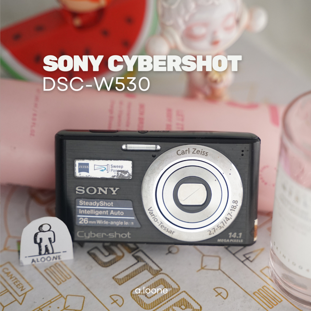 SONY CYBERSHOT DSC-W530 BLACK EDITION DIGICAM — KAMERA POCKET SLIM