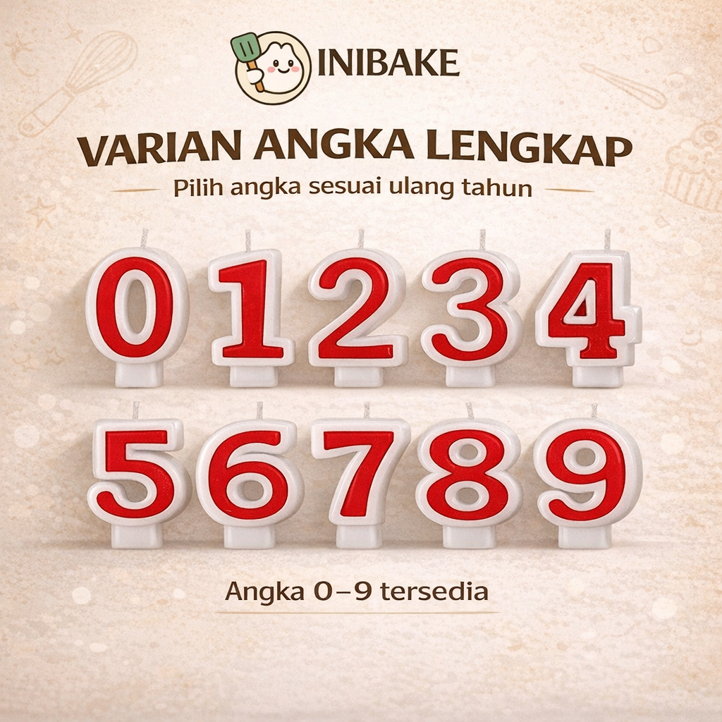 Lilin Angka Ulang Tahun – Lilin Cake Dekorasi Kue Ulang Tahun