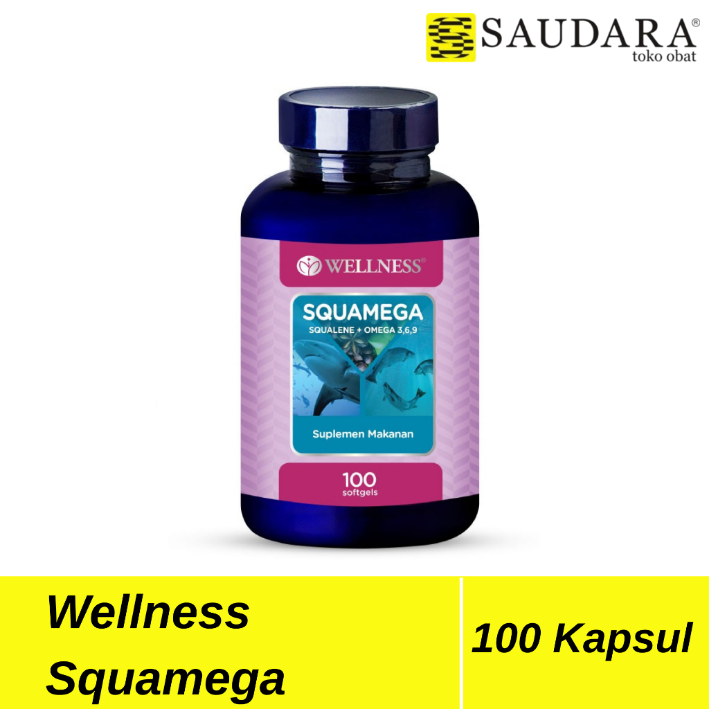 Wellness Squamega Squalene + Omega 3, 6, 9 100's