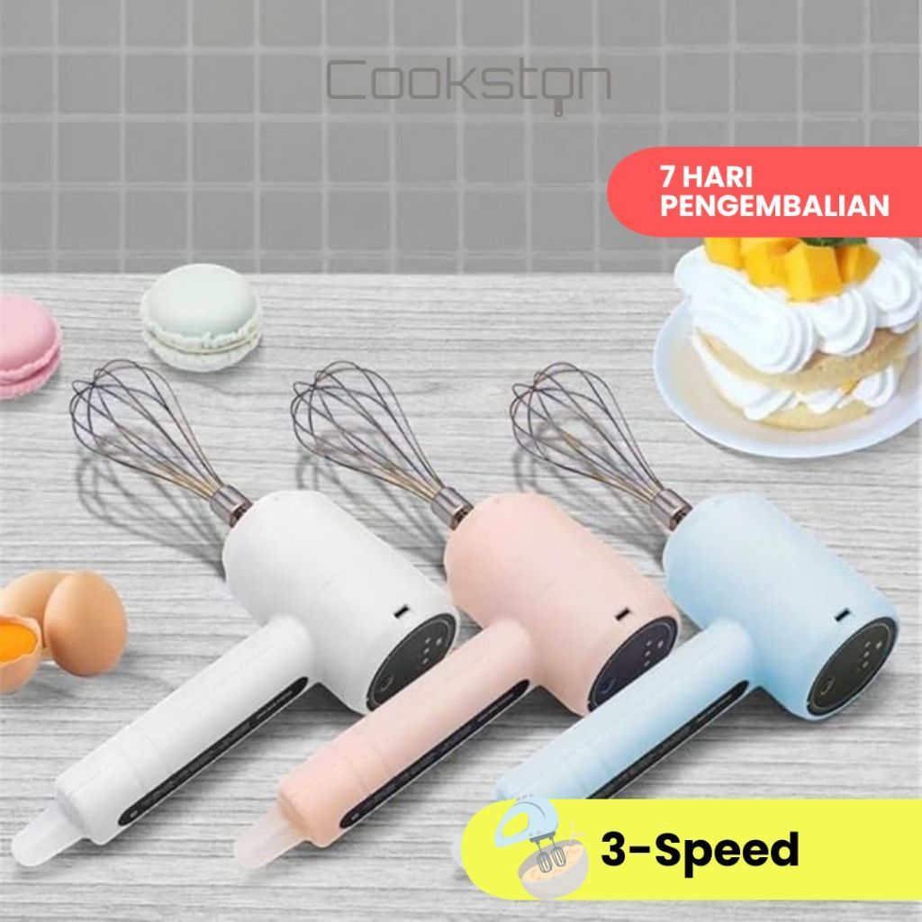 COOKSTON Hand Mixer Portable USB Rechargeable -Hand Mixer Portable