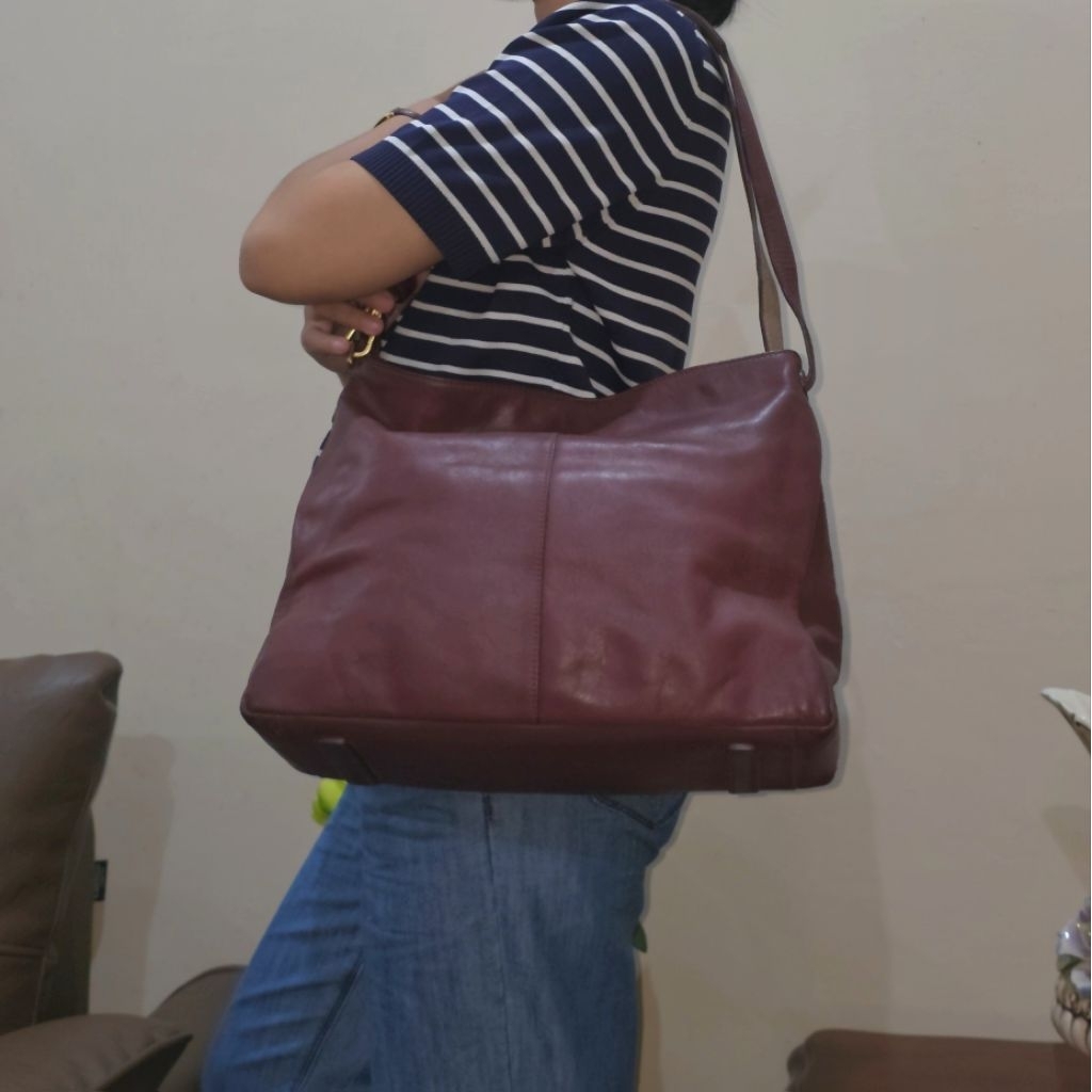 Tas Hobo Dissona Marron Preloved/Second