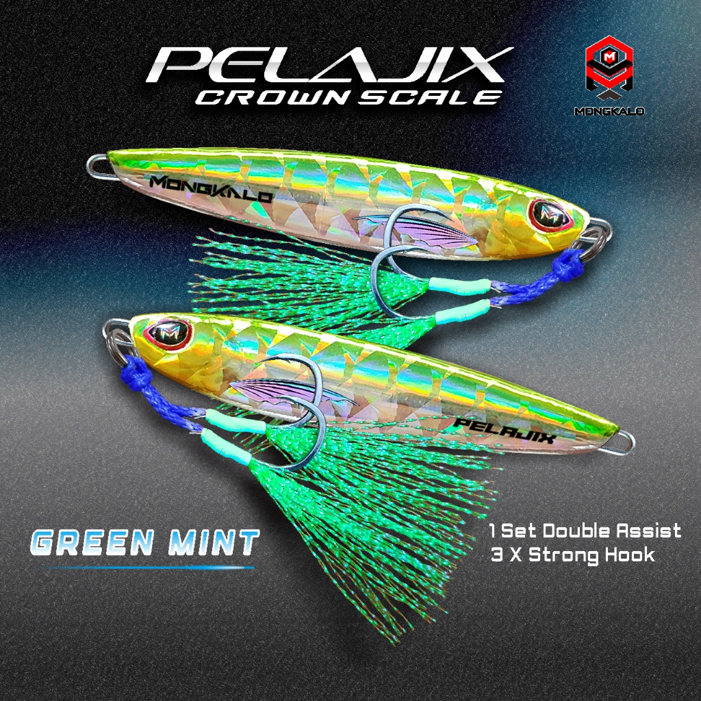 Mongkalo Pelajix Kipas noGID noMotif Candy 60 Hijau-Mint