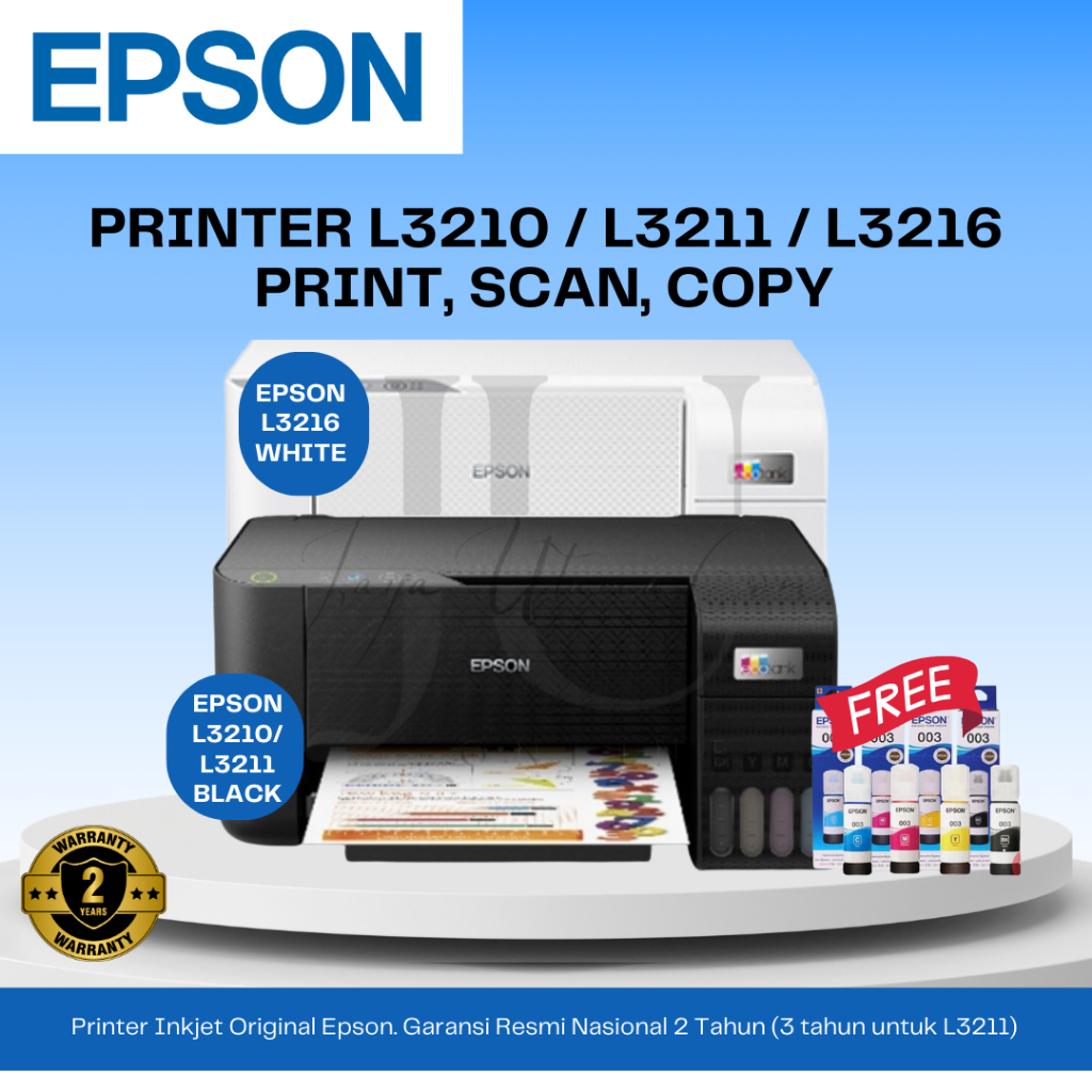 EPSON Printer L3210 L3211 L3216 Print Scan Copy