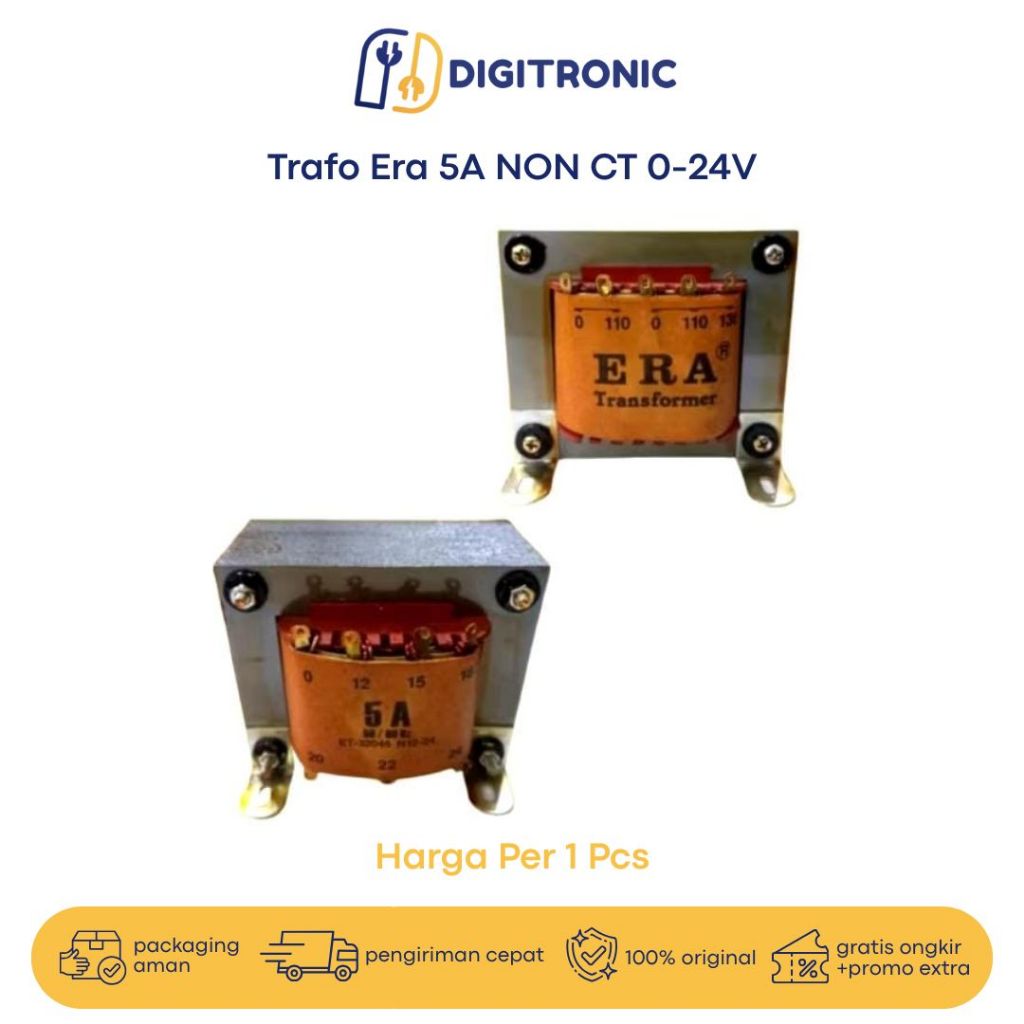 Trafo Era 5A Non CT 0-24V Stabil Handal