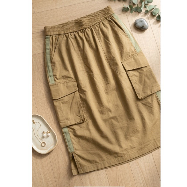 Preloved Rok Wanita Coklat Rok Motif Rok Coklat