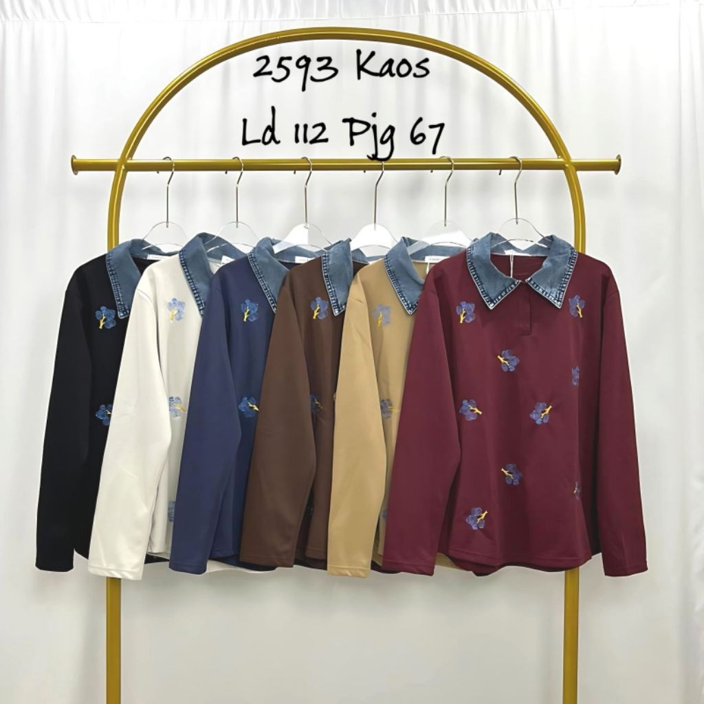 BKK ATASAN KAOS KOMBI KRAH JEANS