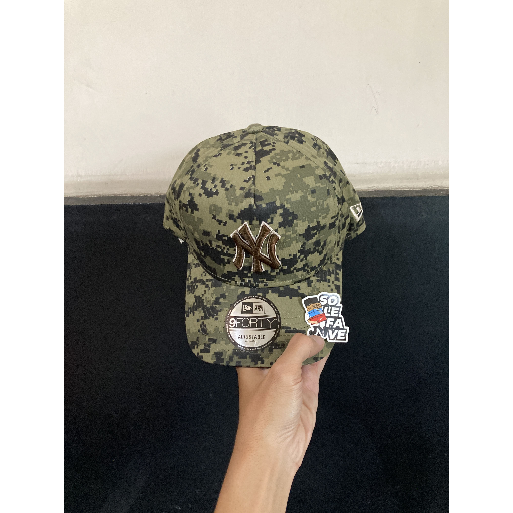 TOPI NEW ERA 940 SNAPBACK X MLB NY YANKEES DIGI CAMO GREEN ORIGINAL NO BOX