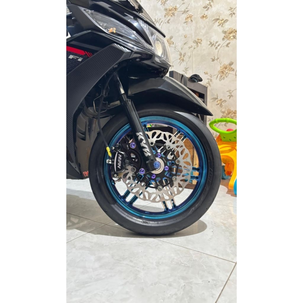 Satu sett velg suzuki spin Full custom Bubut PNP mio m3