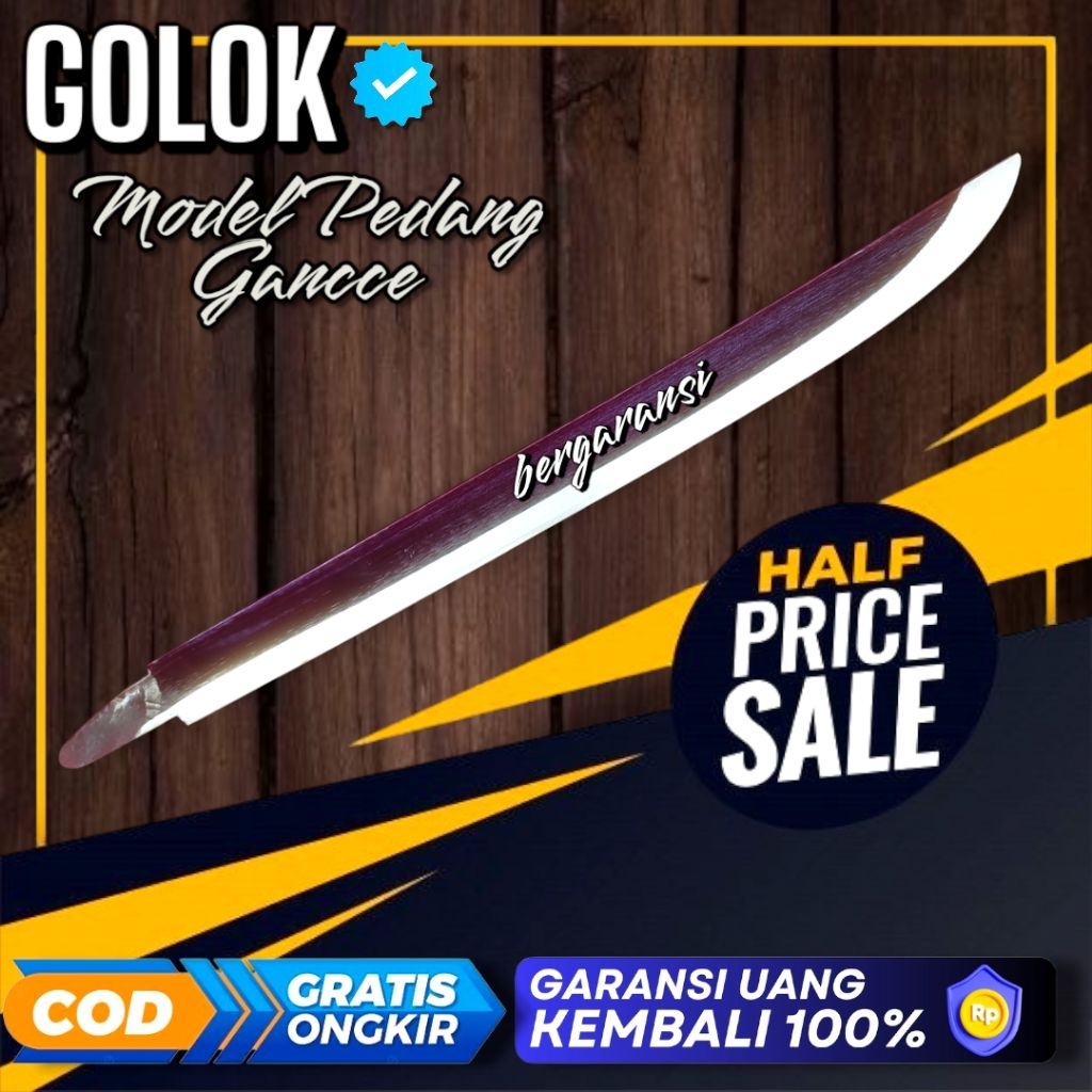 PARANG PERKEBUNAN MODEL PEDANG GANCU TAJAM KUAT TEMPA MANUAL ALAT TEBAS RUMPUT SEMAK KEBUN MULTIFUNG