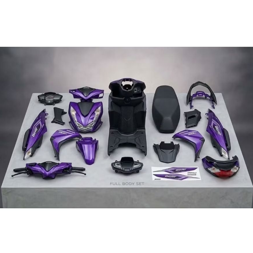 Body Motor Honda Beat Warna Purple - Cat Halus, Presisi Pemasangan