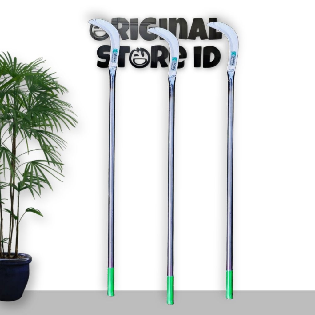 alat pemetik buah / kastrasi / penyiang multifungsi - sabit baja selendang jhisung - panjang 80 cm