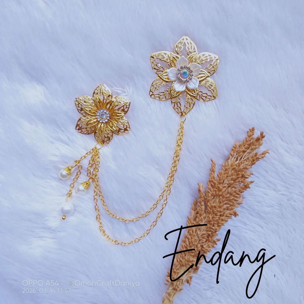 Bros Rantai Kebaya Tradisional Dan Modern/Bros Janggan/Bros Kebaya Rantai/Bros dada Wanita