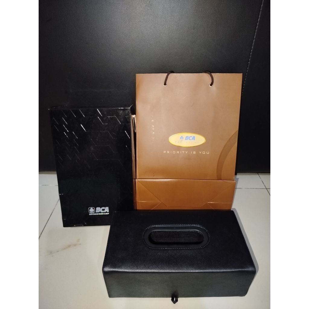 tempat tissue BCA Prioritas gift souvenir BCA Prioritas paperbag bca prioritas