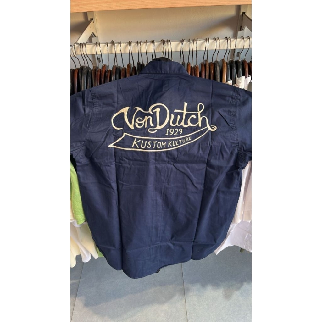 VON DUTCH WORKSHIRT 1669 NAVY BLUE