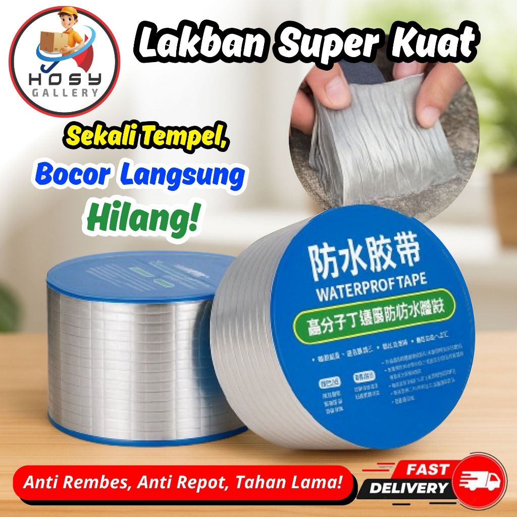 Lakban Aluminium Anti Bocor & Rembes – Lakban Serbaguna Super Kuat Tahan Air Super Lengket & Awet