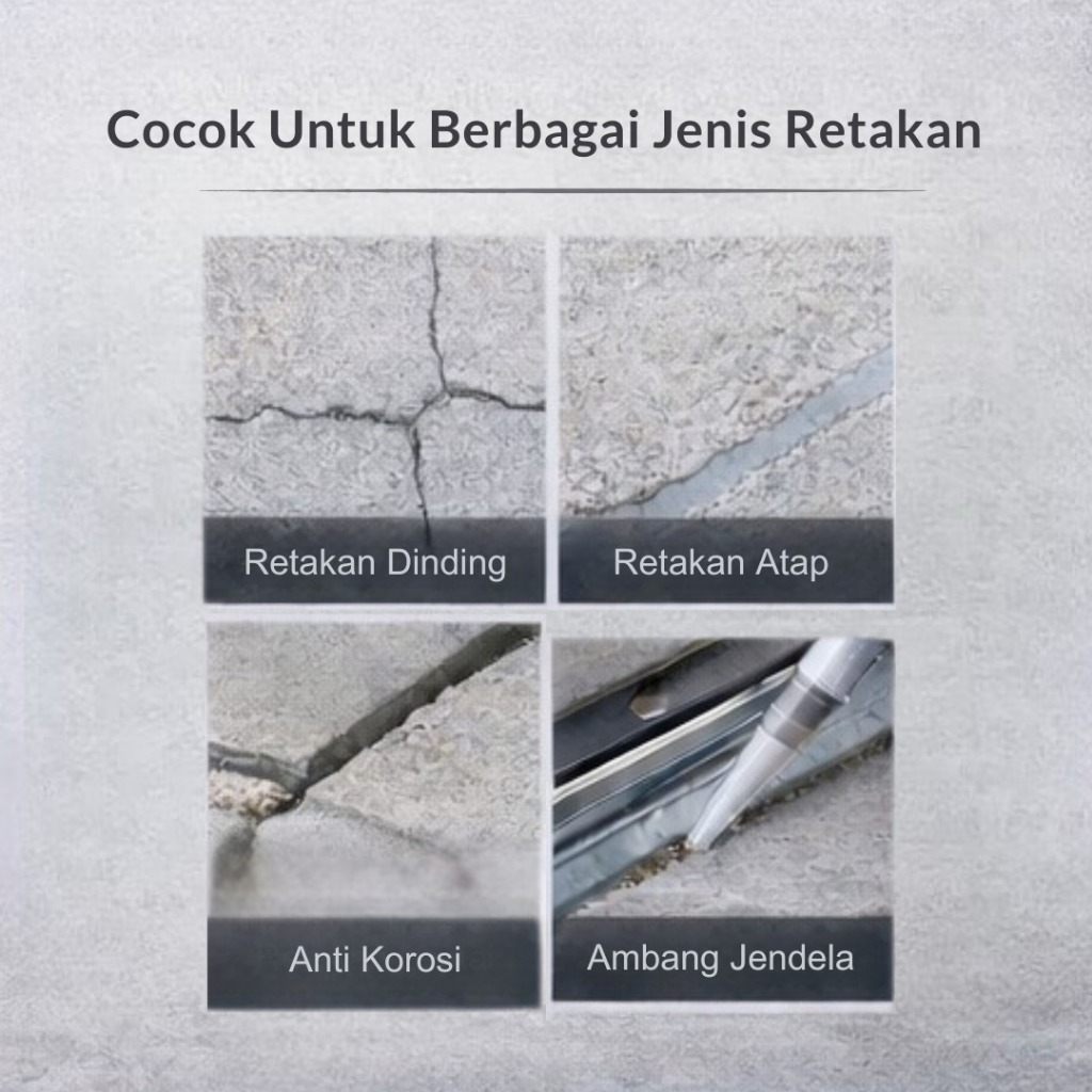 Lem Sealant Anti Bocor Anti Retak Cepat Kering Lem Perekat Beton Dinding Tembok Retak - Lem Anti