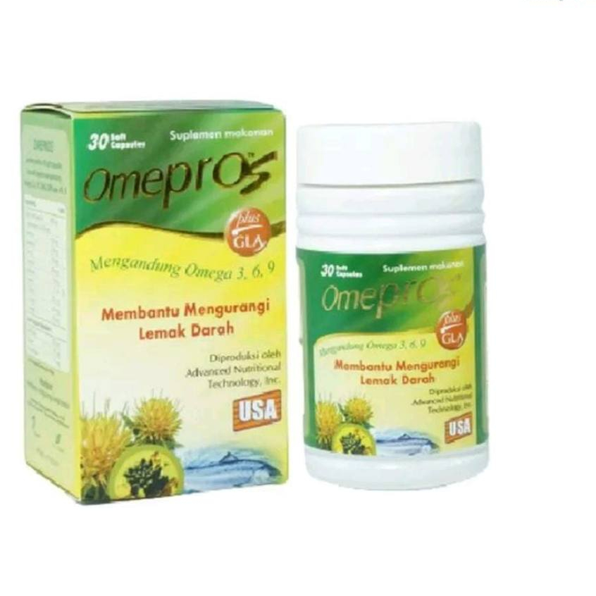 Omepros 1 Botol isi 30 Soft Capsul/ Minyak Ikan
