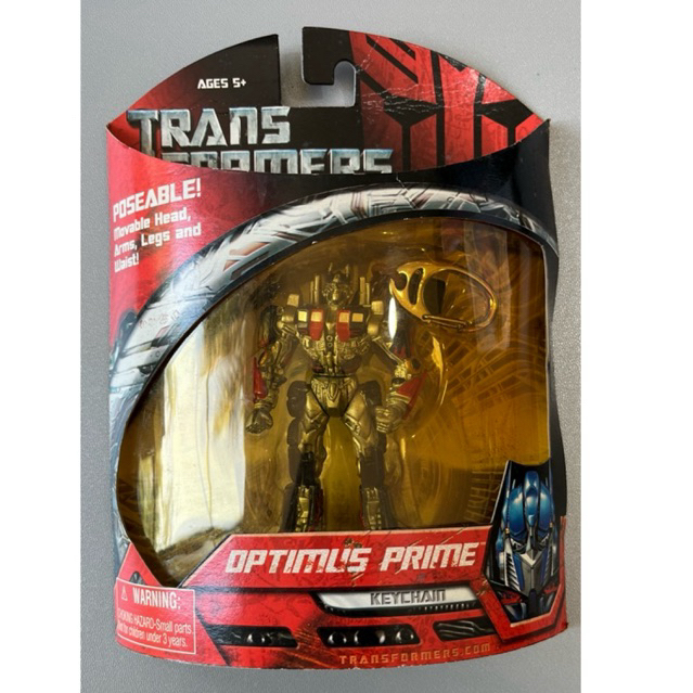 Transformers Poseable Optimus Prime Movie 2007 Hasbro Action Figure Keychain NEW rare import