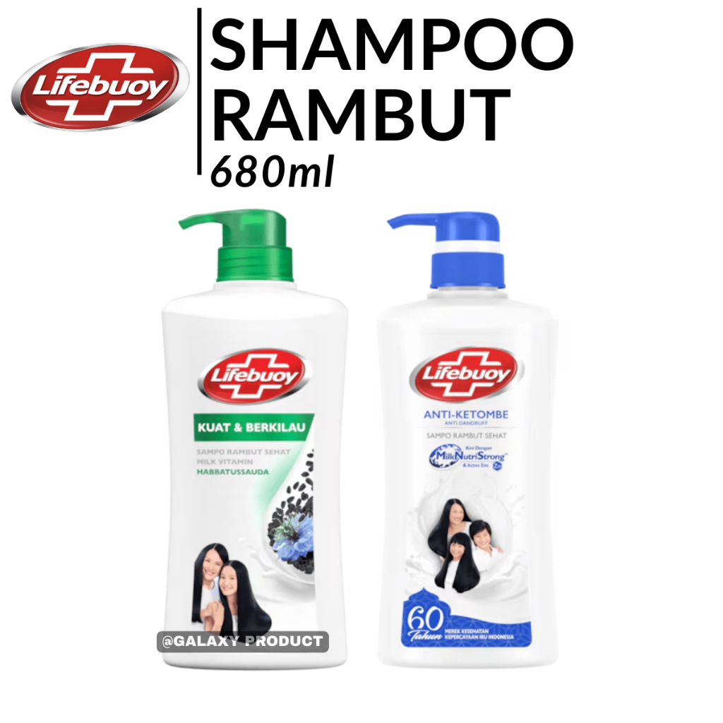 LIFEBUOY Shampoo Botol 680ml - Sampo Rambut