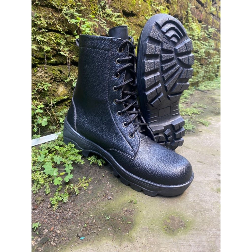SEPATU PDL JATAH TNI POLRI SCURITI KULIT MIL ATAU KULIT JERUK TERBARU TERMURAH