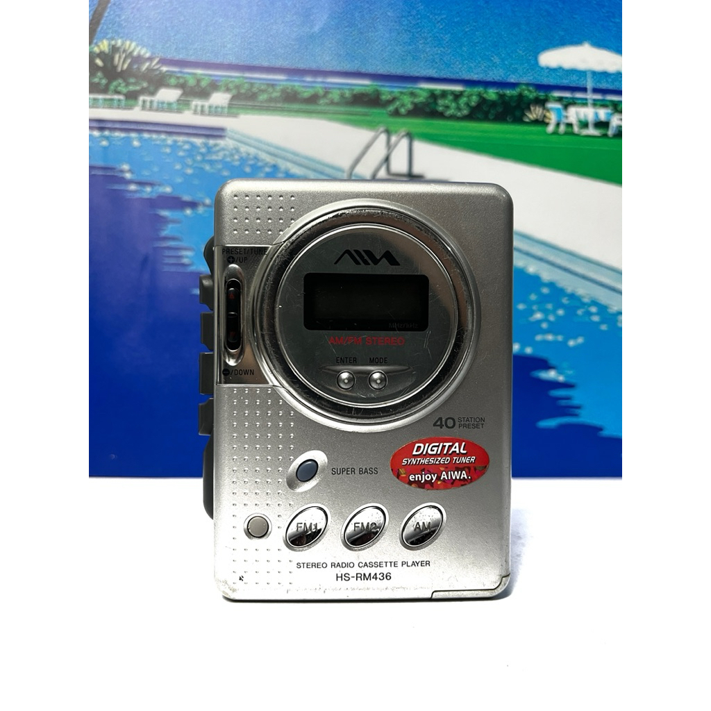 Walkman Aiwa HS-RM436 siap pakai