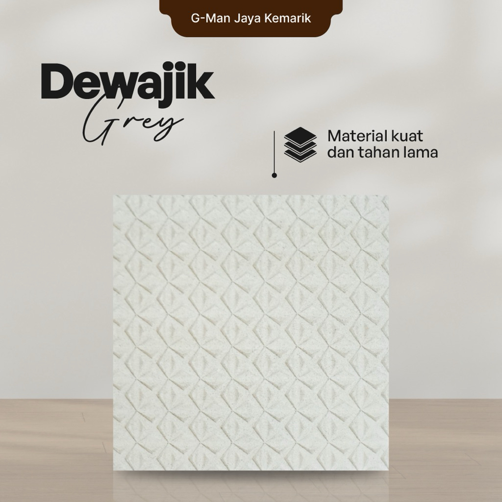 Keramik Lantai 40x40 Dewajik Grey Keramik Mulia Ceramic Kasar Grade A Isi 6pcs
