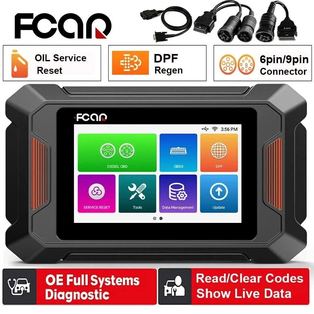 Fcar F802 Diesel Heavy Duty Truck Diagnostic Tool OBD2 Scanner Truck Car Repair Tool All System DPF 