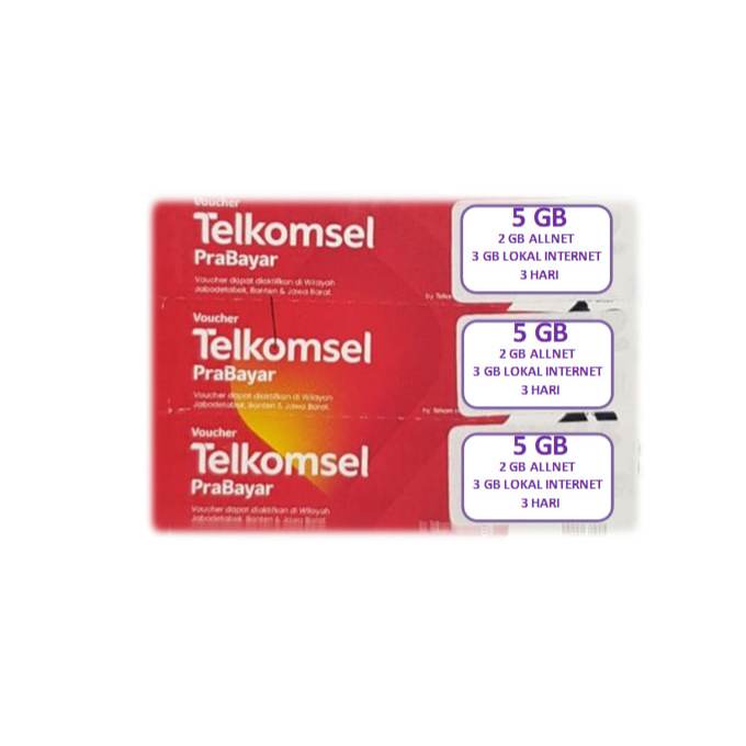 Voucher Telkomsel 5 GB 3 Hari
