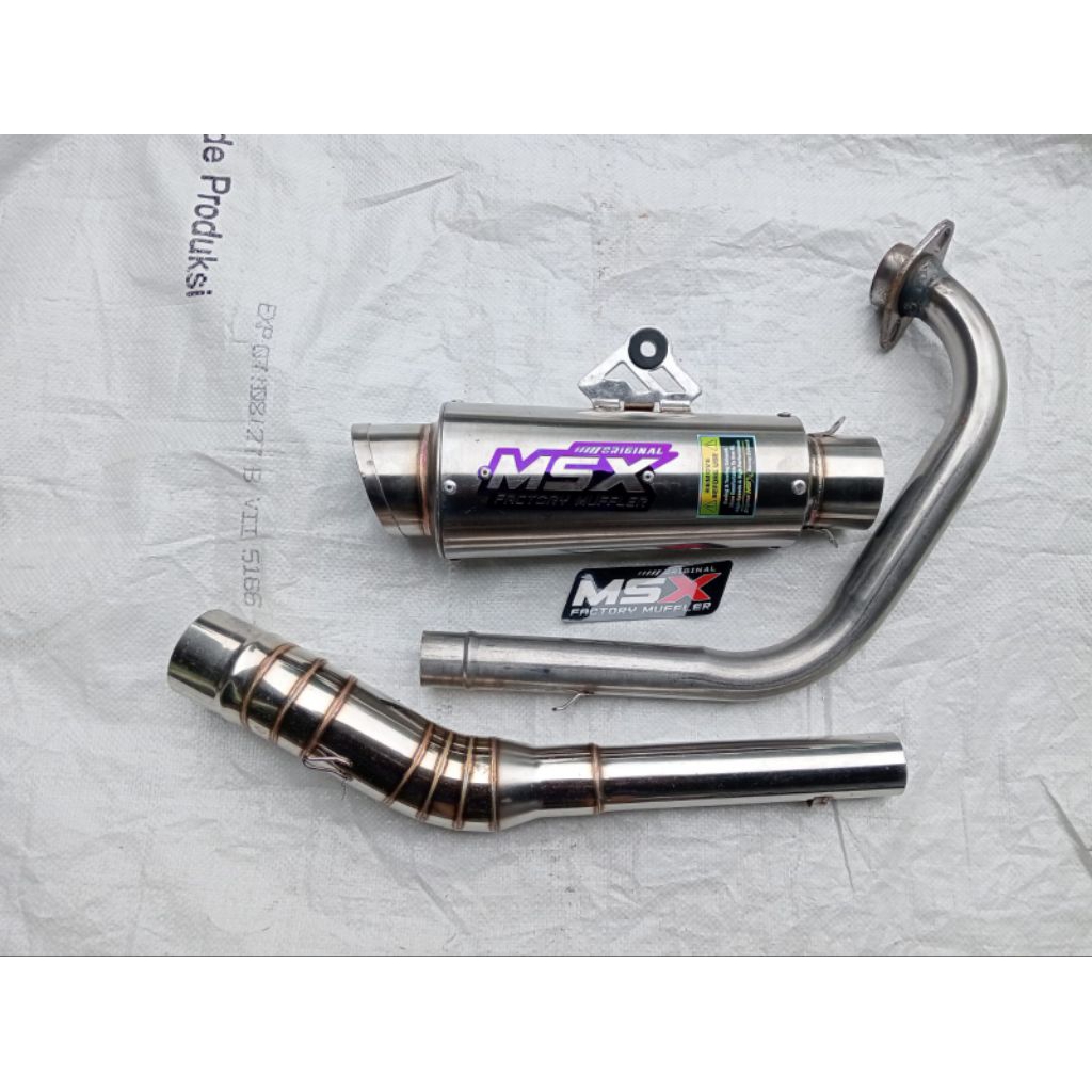 knalpot original msx panjang 19cm proliner for vixion cbr150r satria fu Jupiter MX bison sonic