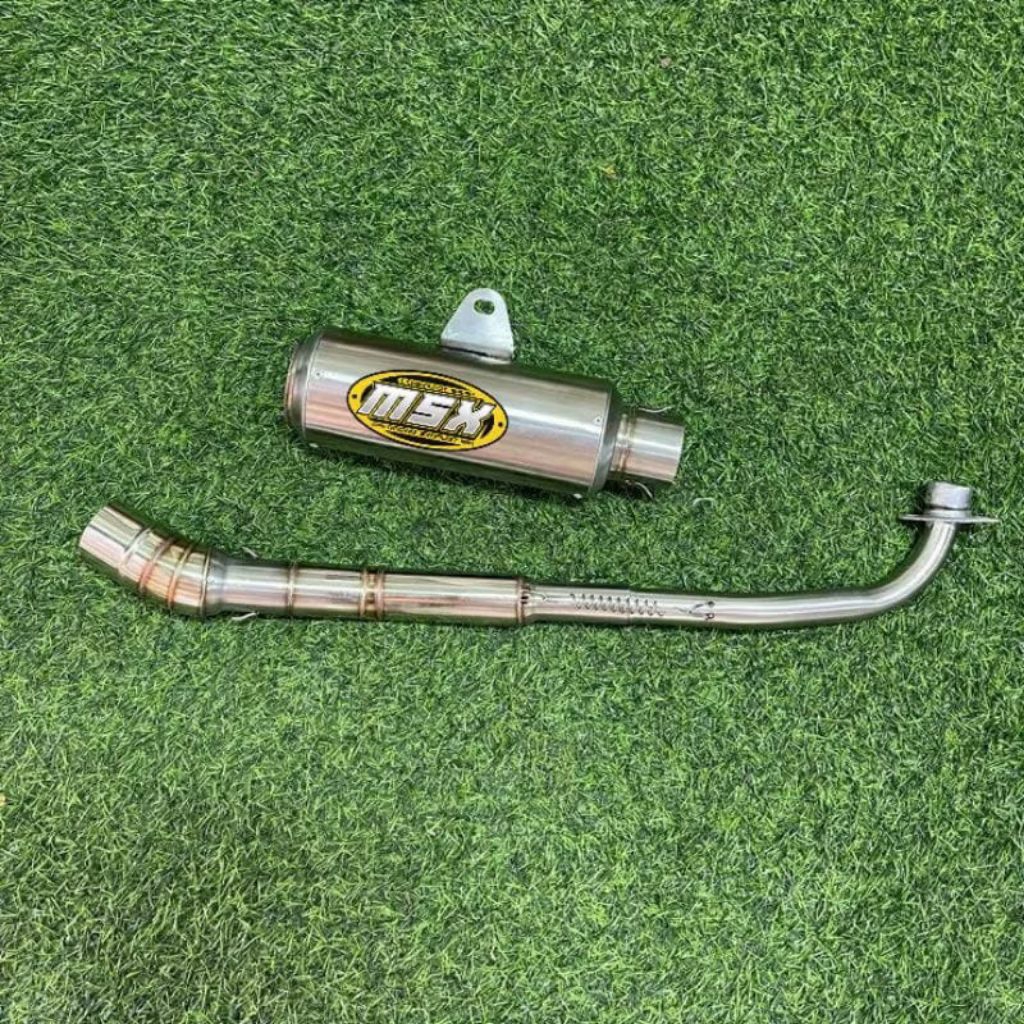 knalpot original msx gp1 fanterra buat Vega Jupiter Z1 Supra fit karisma revo greand dll