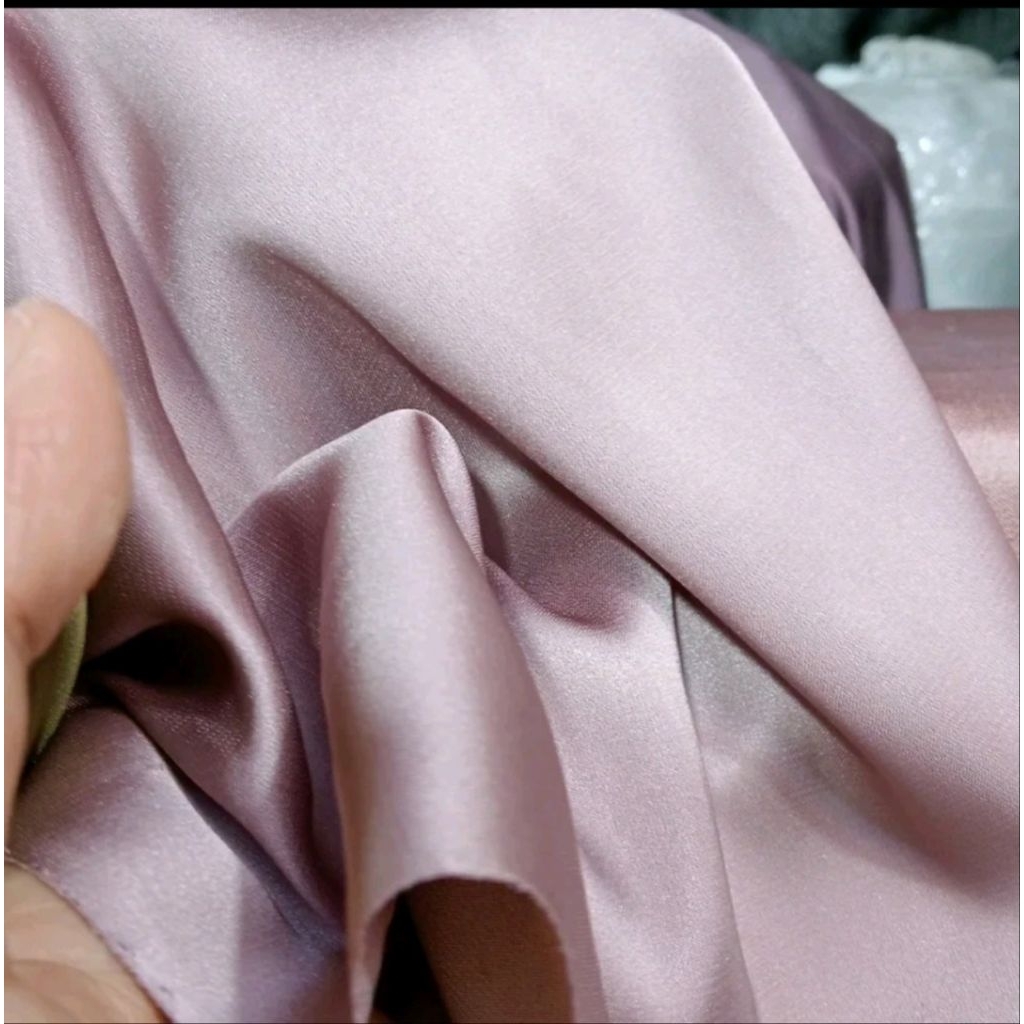 BAHAN/ KAIN POLOS ARMANY/POLOSAN SATEN SLIK/SATEN BRIDESMAIND