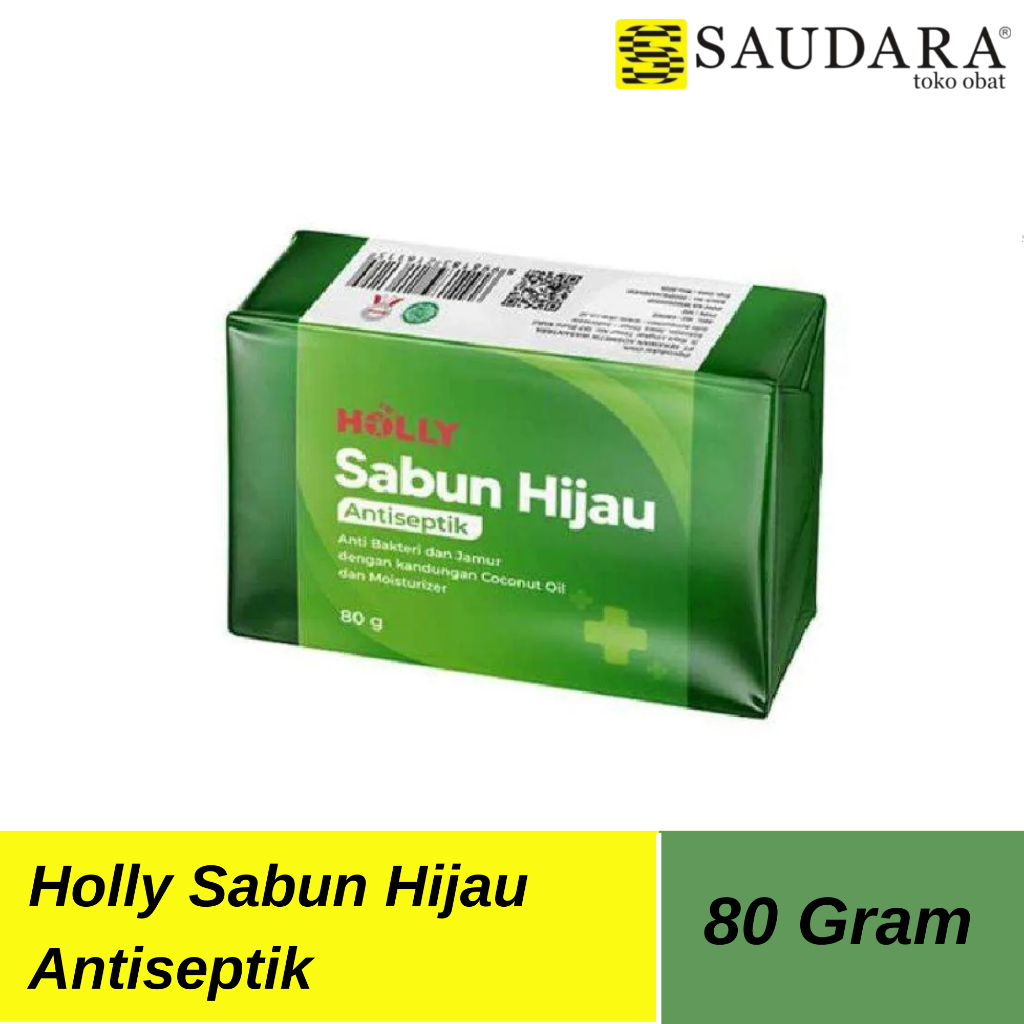 Holly Sabun Hijau 80 Gr - Sabun Gatal Gatal