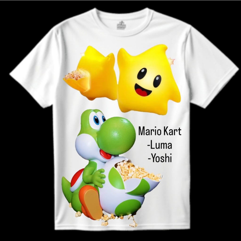 YOSHI LUMA Mario Kart Movie Popcorn Bucket XXI Cafe CGV Kaos Baju 100% Original