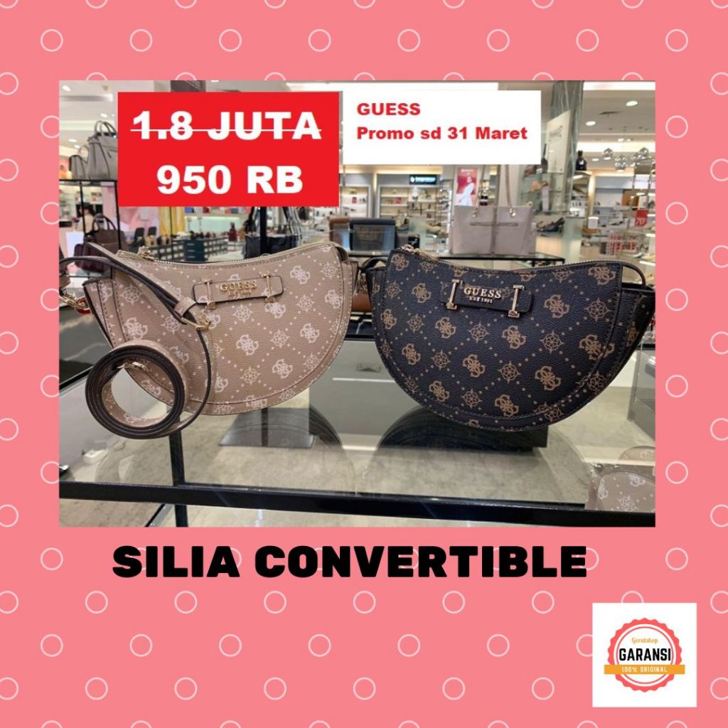 Tas Guess seri MURIELLE HOBO shoulder bag 100% Original Store