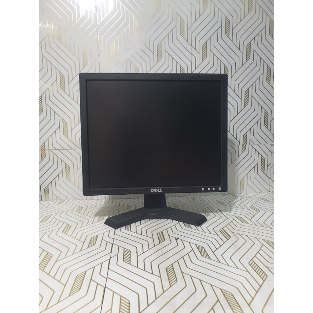 monitor bekas monitor dell 17 kotak E177FPb  lengkap kabel bergaransi kondisi bagus