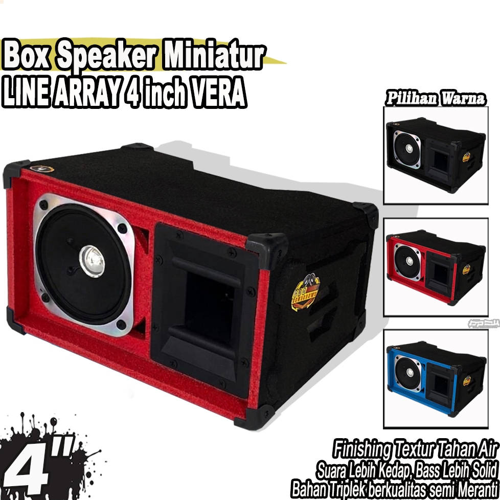 Box Speaker Miniatur Line Array VERA 4 Inch Texture