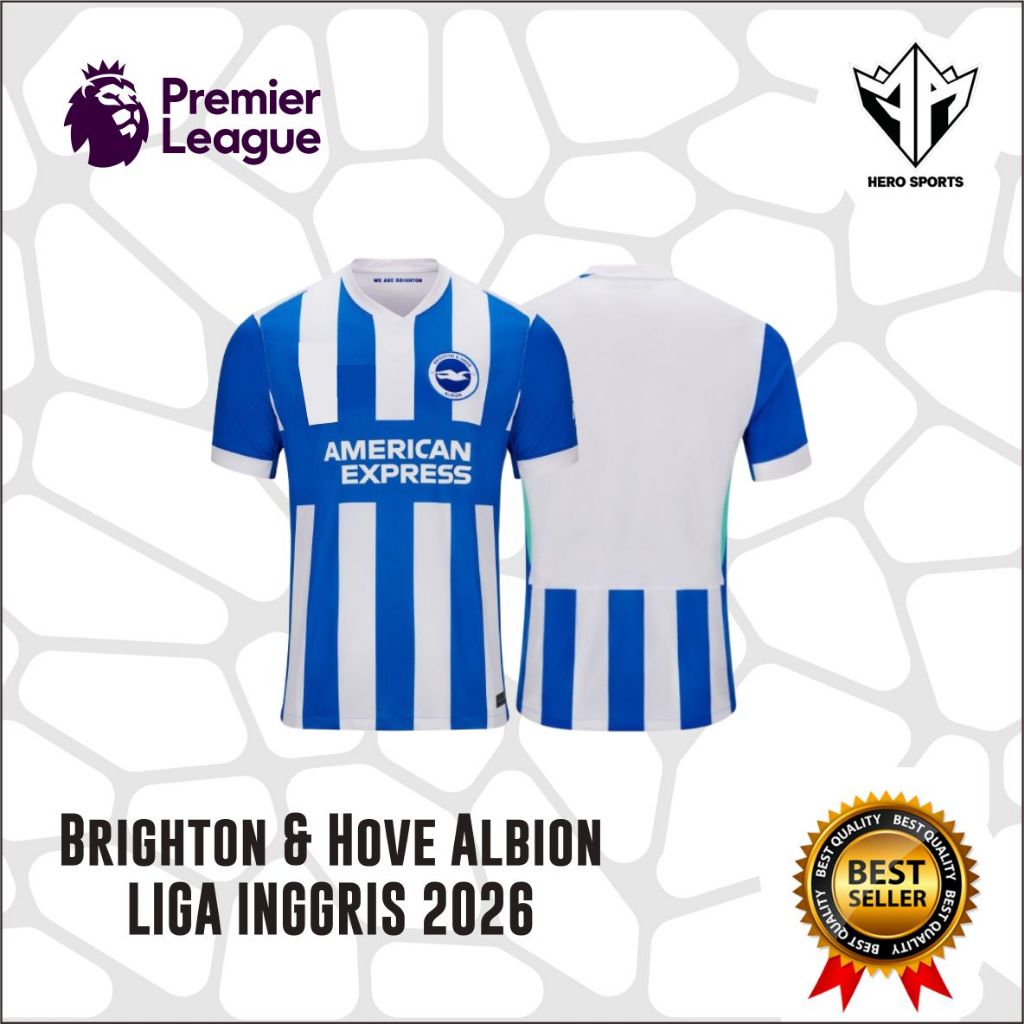Jersey Brighton 2025-26 Full Printing Terbaru Free Nickname