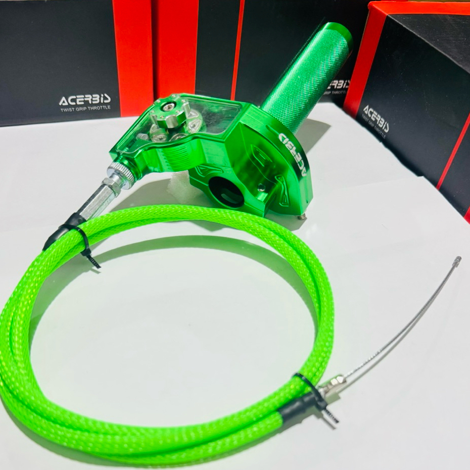 Gas Spontan ACERBIS Edition full cnc 1 kabel panjang 110cm KLX CRF MXKING NINJA VIXION